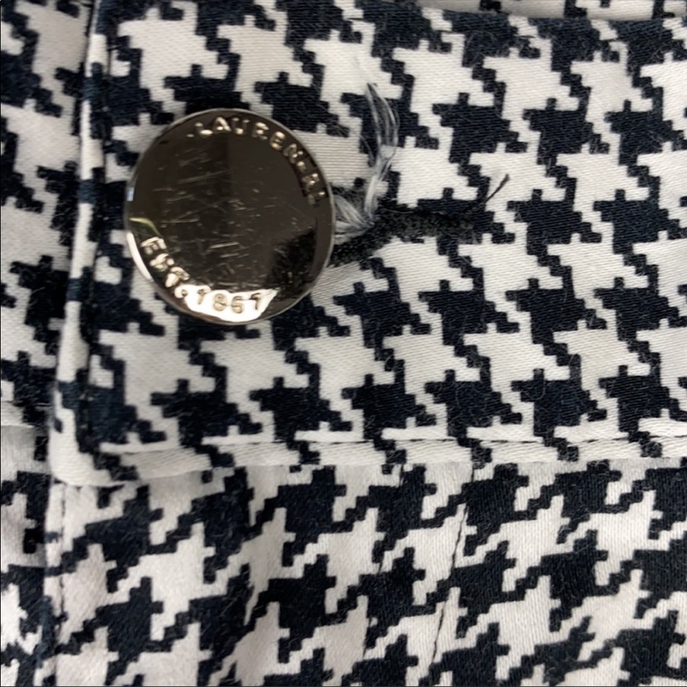 Lauren Ralph Lauren Houndstooth Design Capris in Black & White EUC - Picture 5 of 8